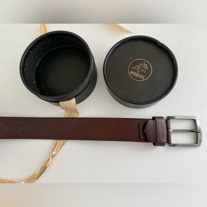 Brown Leather Belt for Men
